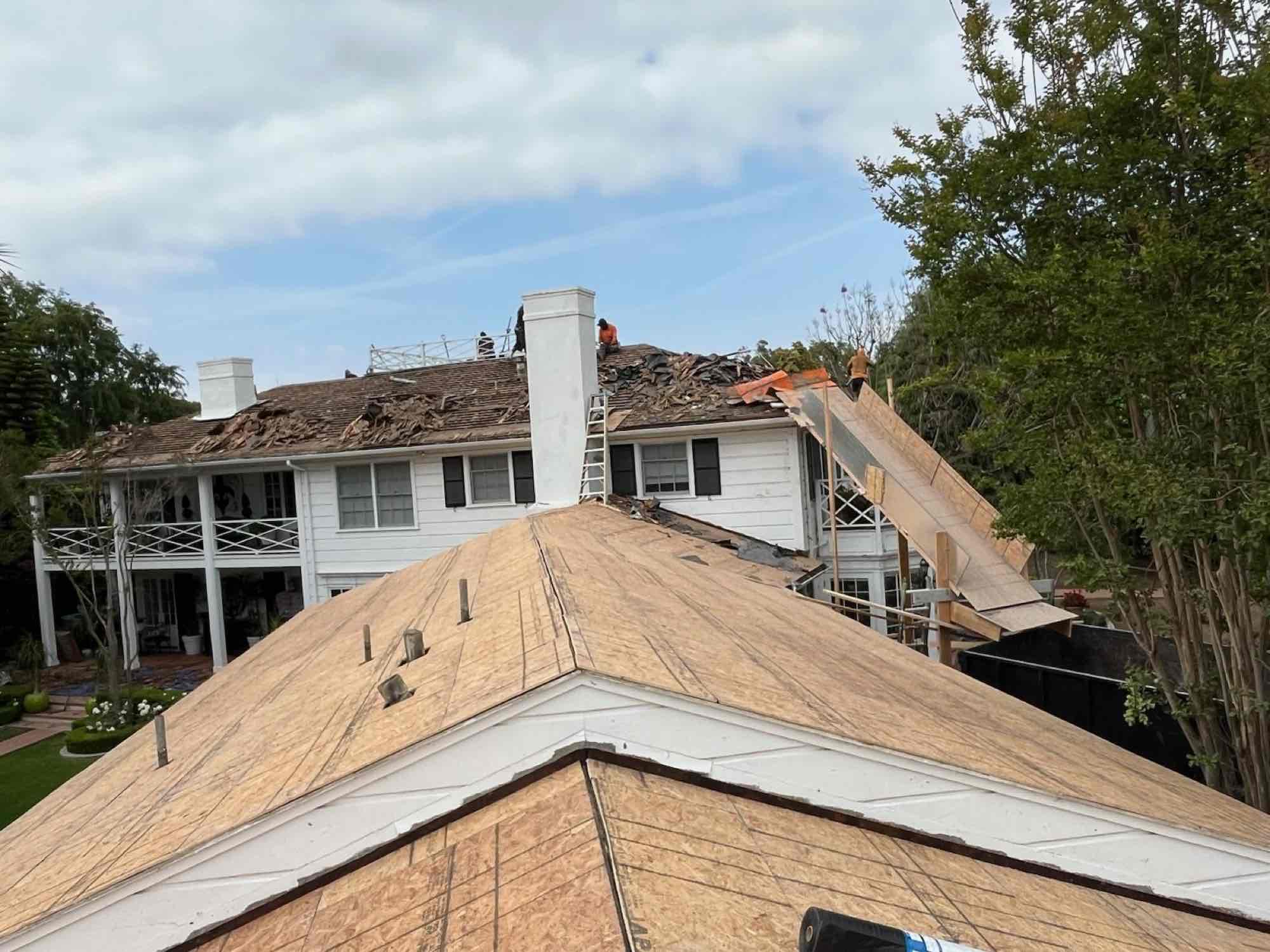 Roof Replacement Project Utilizing Custom Chute