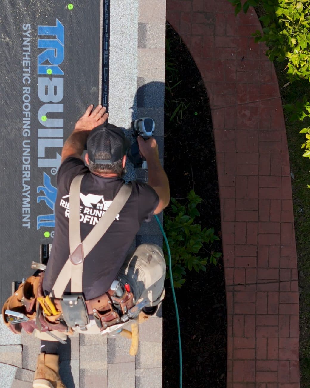 Ridge Runner Roofing residential roof replacement work in progress